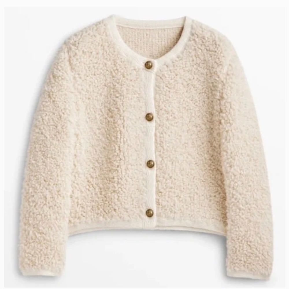 MASSIMO DUTTI Bouclé knit cardigan / LOOKING FOR, NOT FOR SALE!